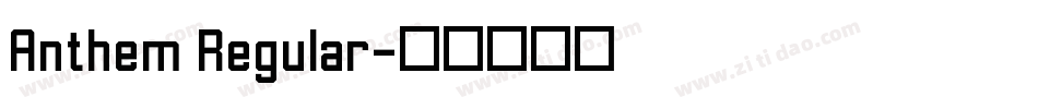 Anthem Regular字体转换